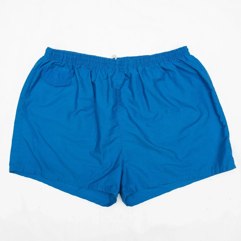 Vintage 70s Sears Kings Road Stout Swim‎ Trunk Short Lined Blue XL